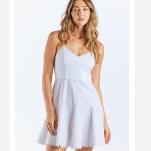 SUNDAYS WHITE SEERSUCKER KAYA DRESS